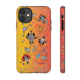 LouliiBot™ Intergalactic Space Friends in gradient orange