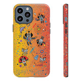 LouliiBot™ Intergalactic Space Friends in gradient orange