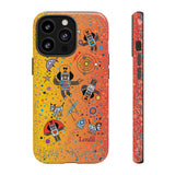 LouliiBot™ Intergalactic Space Friends in gradient orange