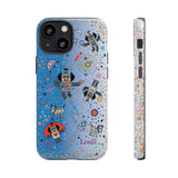 LouliiBot™ Intergalactic Space Friends in gradiant blue