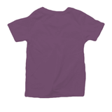 Missy girl toddler t-shirt back with no artwork (plain) in egg plant