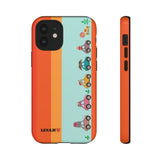 Loulii Fun™ Phone Case in orange and blue with cute little cars