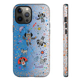 LouliiBot™ Intergalactic Space Friends in gradiant blue