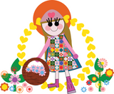 Missy girl art work close up