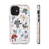 LouliiBot™ Intergalactic Space Friends in white