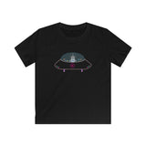 LouliiBot™ Robo Flying Saucer t-shirt in black