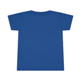 Back of Love toddler t-shirt in the color blue