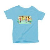 Swing Set Toddler T-Shirt 100% Organic in blue