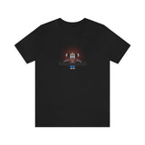 Louliibot tee with cute robot DJ graphic in the color black