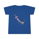 Space RoboDog t-shirt in blue