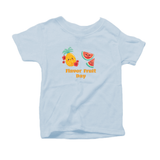 Flavor Fruit Day T shirt in light blue