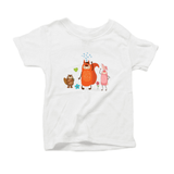 Friends organic t-shirt in the color white