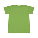 Back side of Space Robo Dog t-shirt in greeen that is plain, without artwork