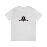 Louliibot tee with cute robot DJ graphic in the color white