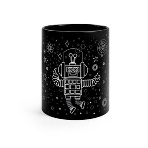 LouliiBot™ Space Friends Mug in black