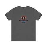 Louliibot tee with cute robot DJ graphic in the color asphalt