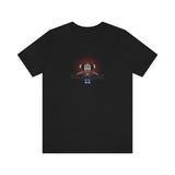 Louliibot tee with cute robot DJ graphic in the color black