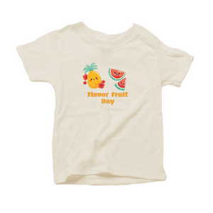 Flavor Fruit Day T shirt in natural