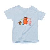 Friends organic t-shirt in the color blue