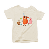 Friends organic t-shirt in the color natural