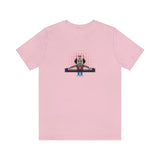 Louliibot tee with cute robot DJ graphic in the color pink